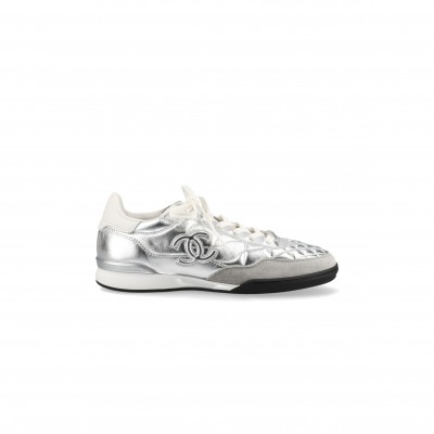 CHANEL SNEAKER LOW-TOP SILVER G45839